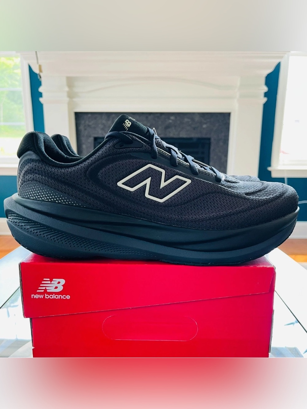 New Balance 1080v15 M10805MD Men's Black Olivine Running Shoes